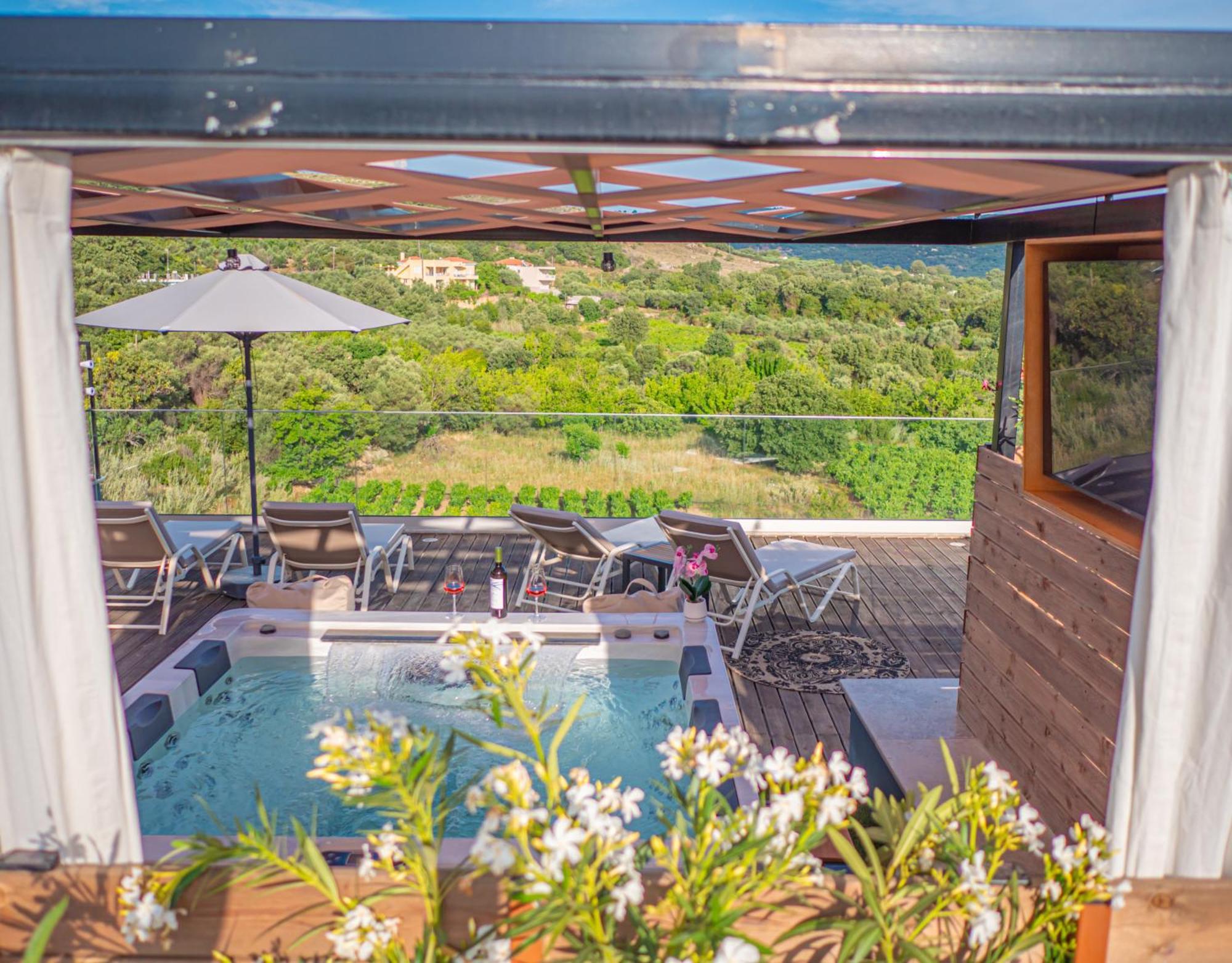 Villa Paris With Rooftop & Jacuzzi Valsamónero Exterior foto