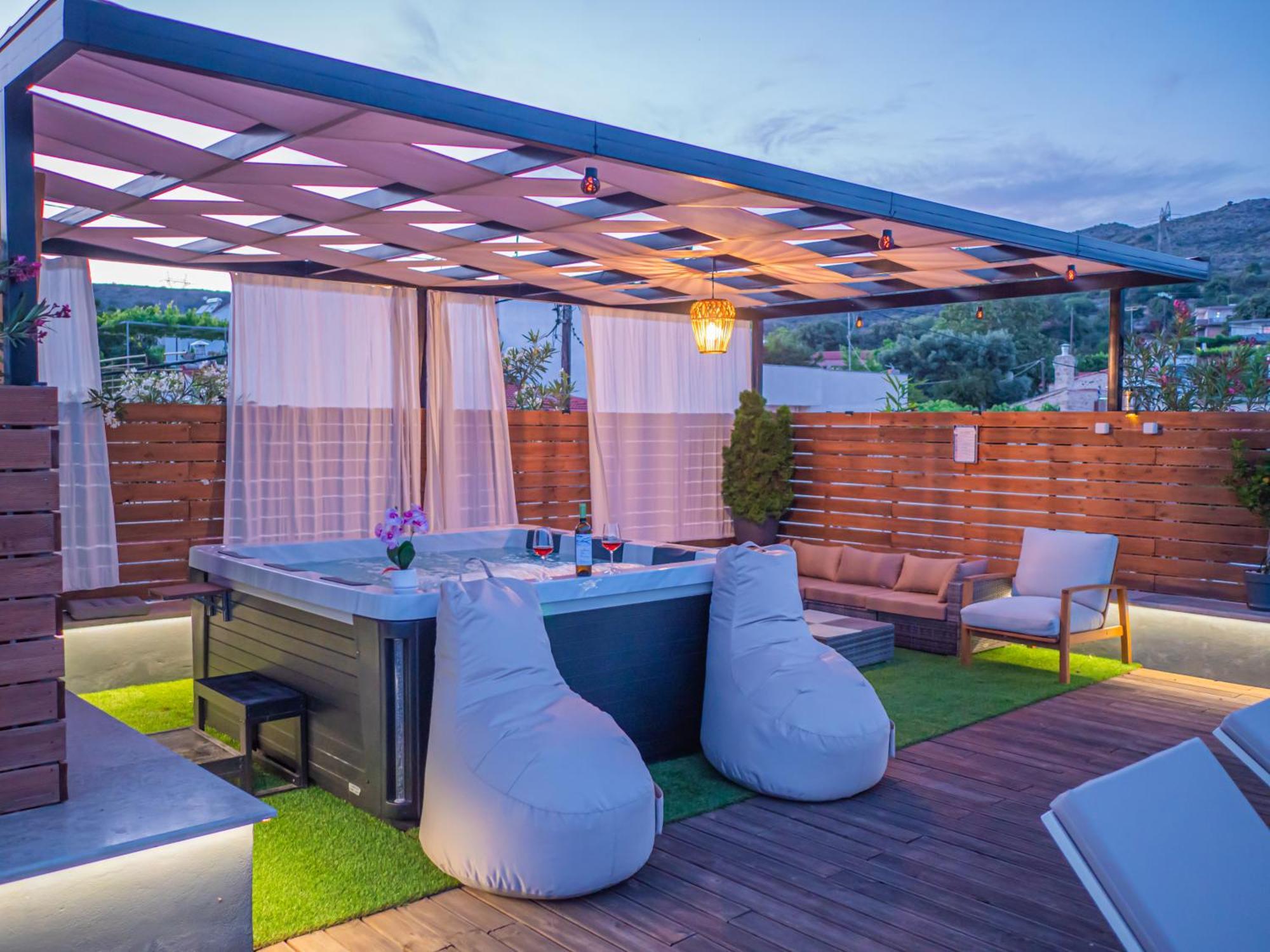 Villa Paris With Rooftop & Jacuzzi Valsamónero Exterior foto